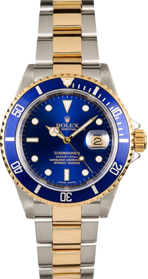 rolex 16613 blu|rolex submariner 16613 blue.